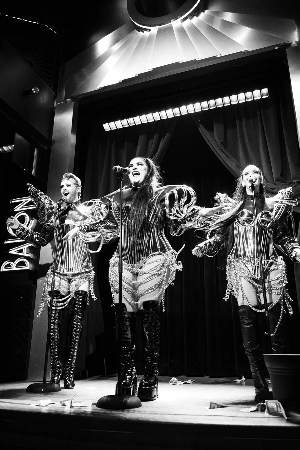 Apocalypse Noir performing at Balcon Salon